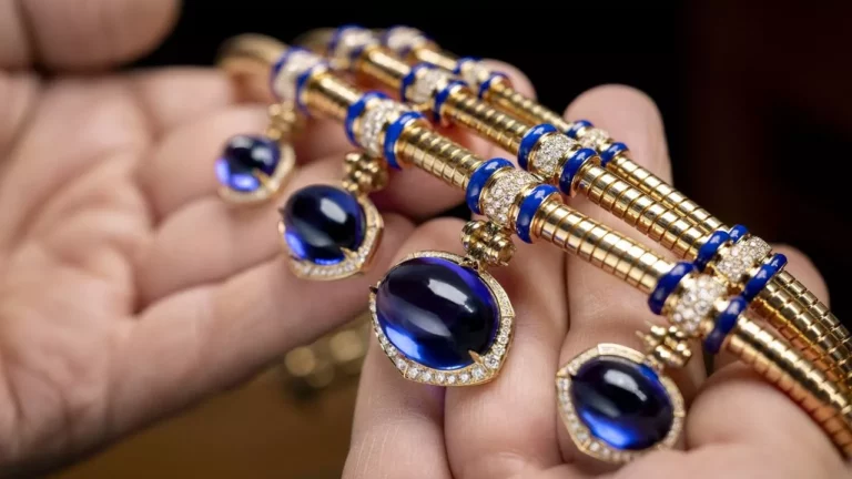 Bvlgari Tanzanite Falls Necklace Inspired by Roman Aqueducts