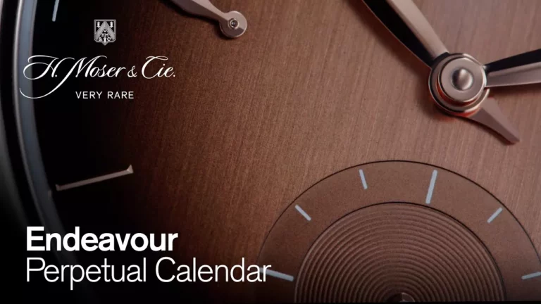 H Moser Cie Endeavour Perpetual Calendar Smoked Salmon Dial