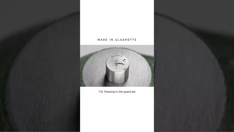Understanding the Guard Pin Mechanism in NOMOS GLASHÜTTE Watches