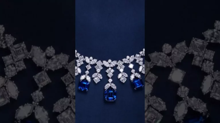 Harry Winston Regal Brilliance Sapphire And Diamond Necklace