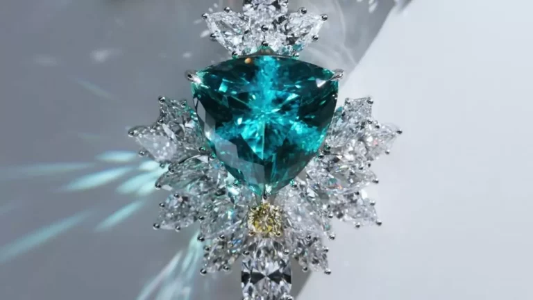 Harry Winston Paraiba Tourmaline And Diamond Necklace