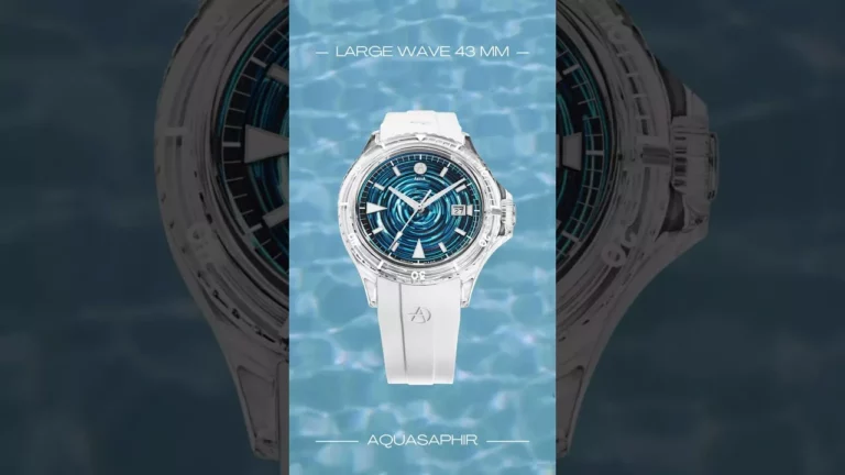 Artya AquaSaphir Large Wave Cyan Luxury Swiss Diving Watch