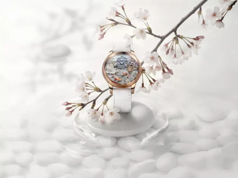 Jaquet Droz / Petite Heure Minute Red Gold – Japanese Garden
