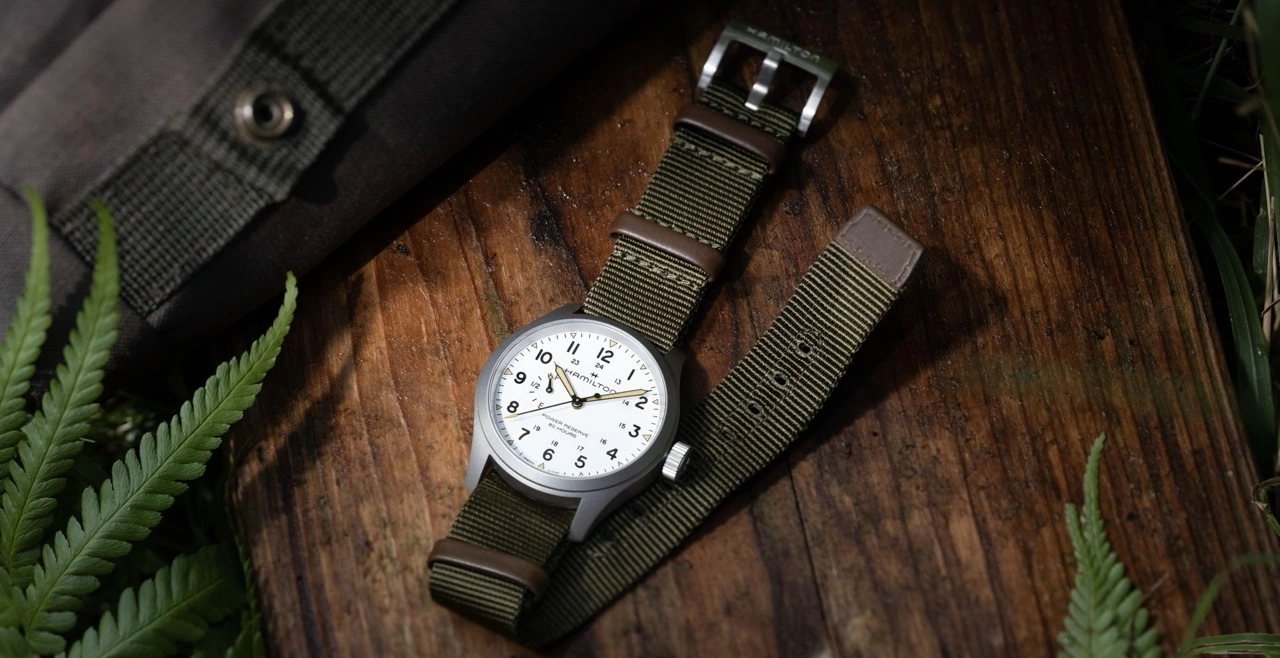 MAGHNAM - Hamilton / Khaki Field Power Reserve Mechanical 40mm