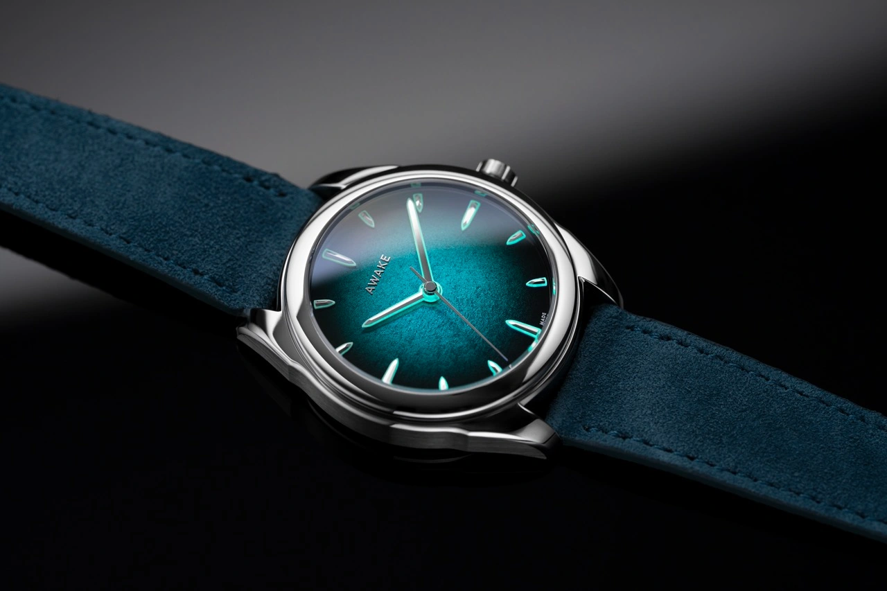 AWAKE WATCHES - AWAKE / Sơn Mài Silver Leaf « Atlantis Blue »