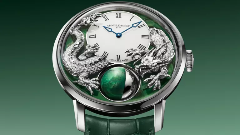 ARNOLD & SON - Luna Magna Platinum Dragon and Verdite