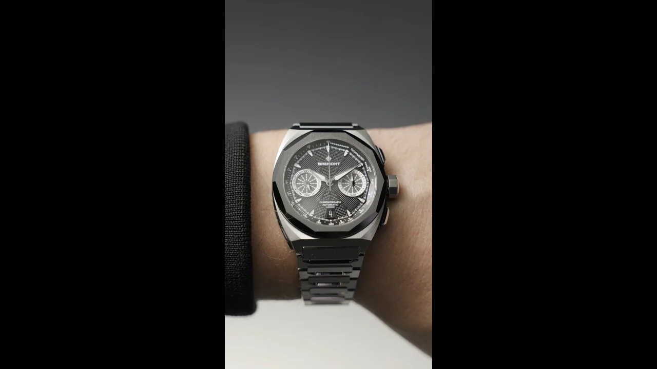 BREMONT - The Supernova Chronograph on an integrated bracelet.
