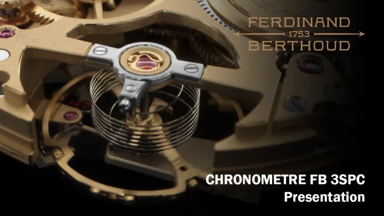 FERDINAND BERTHOUD'S - Discover the Chronomètre FB 3SPC by Ferdinand Berthoud