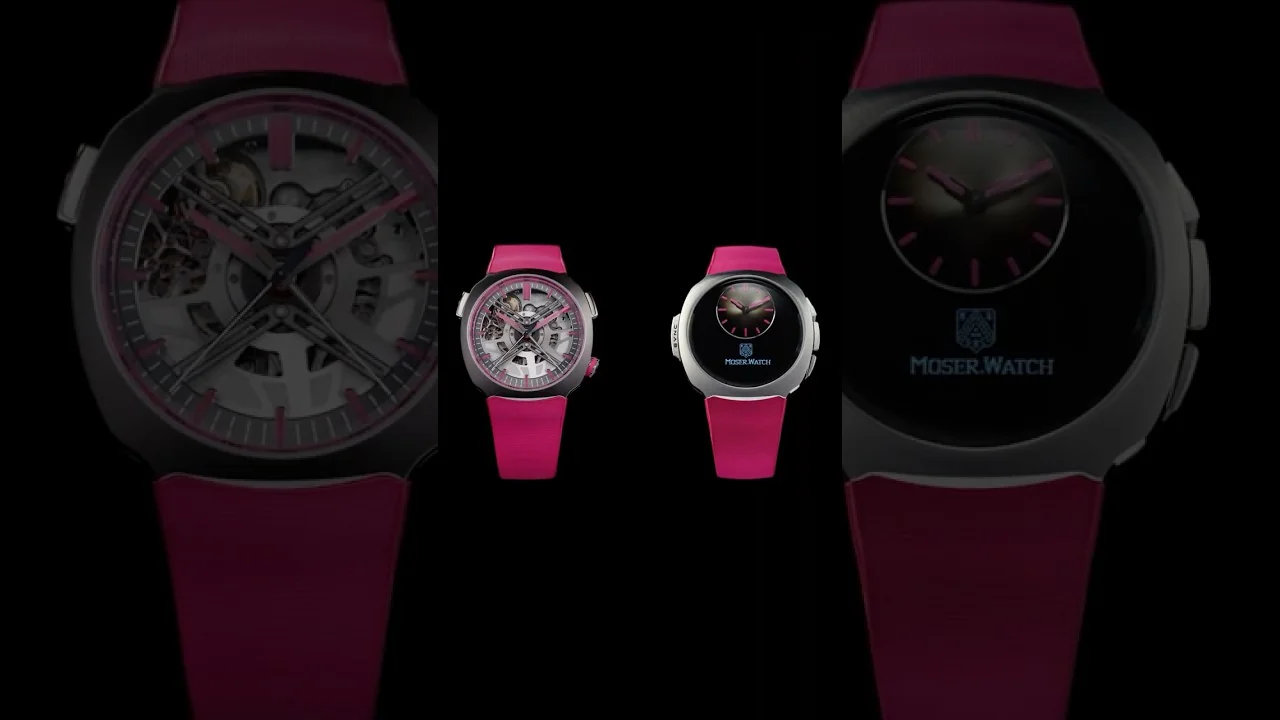 H. MOSER & CIE - Discover the Elegance of the H. Moser & Cie Streamliner Alpine Drivers and Mechanics Pink Editions