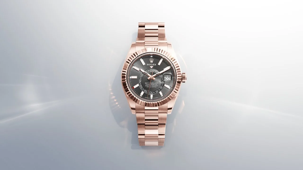 ROLEX - Discover the Elegance of the Rolex Sky-Dweller in Everose Gold