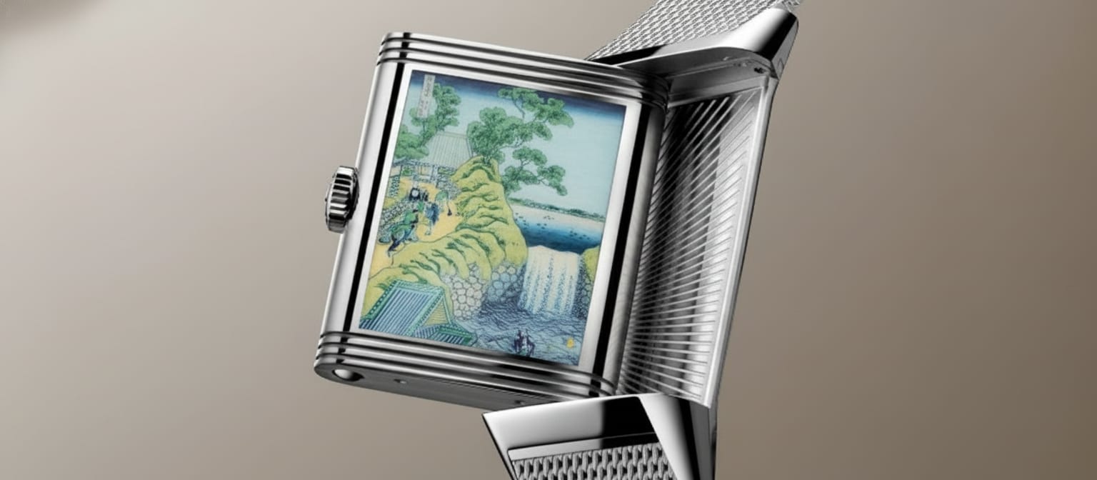 Jaeger-LeCoultre Reverso Tribute Enamel Hokusai Waterfalls Series