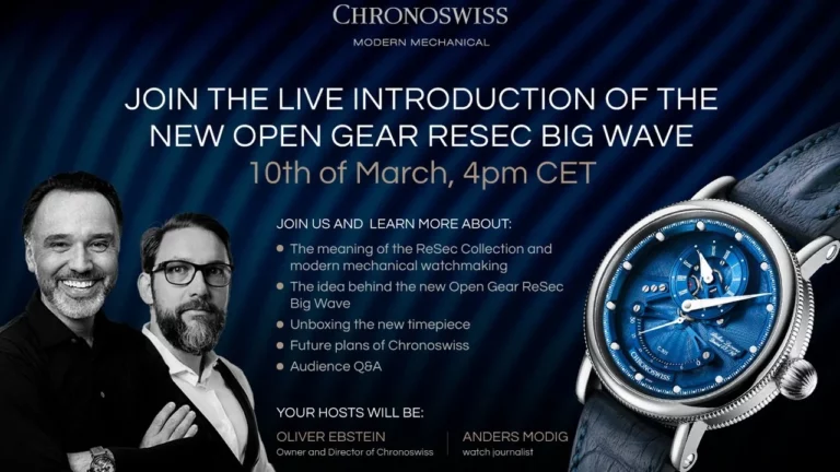 CHRONOSWISS - Experience the Elegance of the Open Gear ReSec Big Wave by CHRONOSWISS