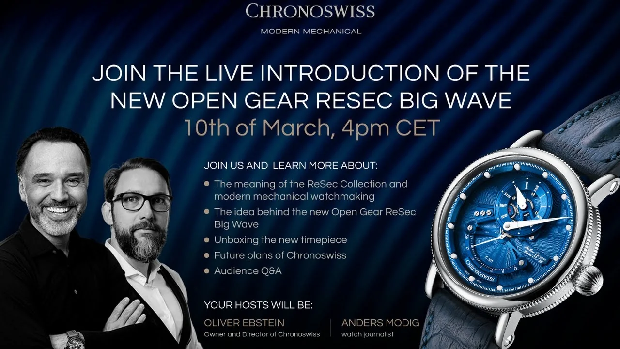 CHRONOSWISS - Experience the Elegance of the Open Gear ReSec Big Wave by CHRONOSWISS
