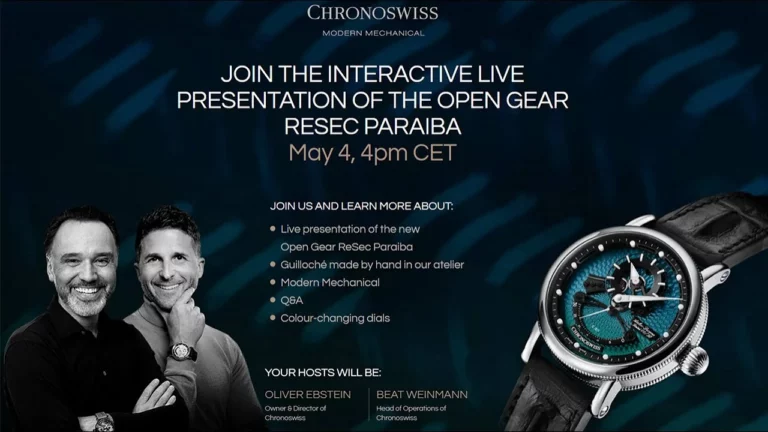 CHRONOSWISS - Exploring the Intricacies of the CHRONOSWISS Open Gear ReSec Paraiba
