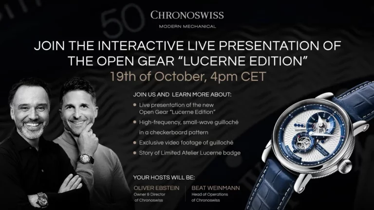 CHRONOSWISS - Exploring the Open Gear “Lucerne Edition” by CHRONOSWISS