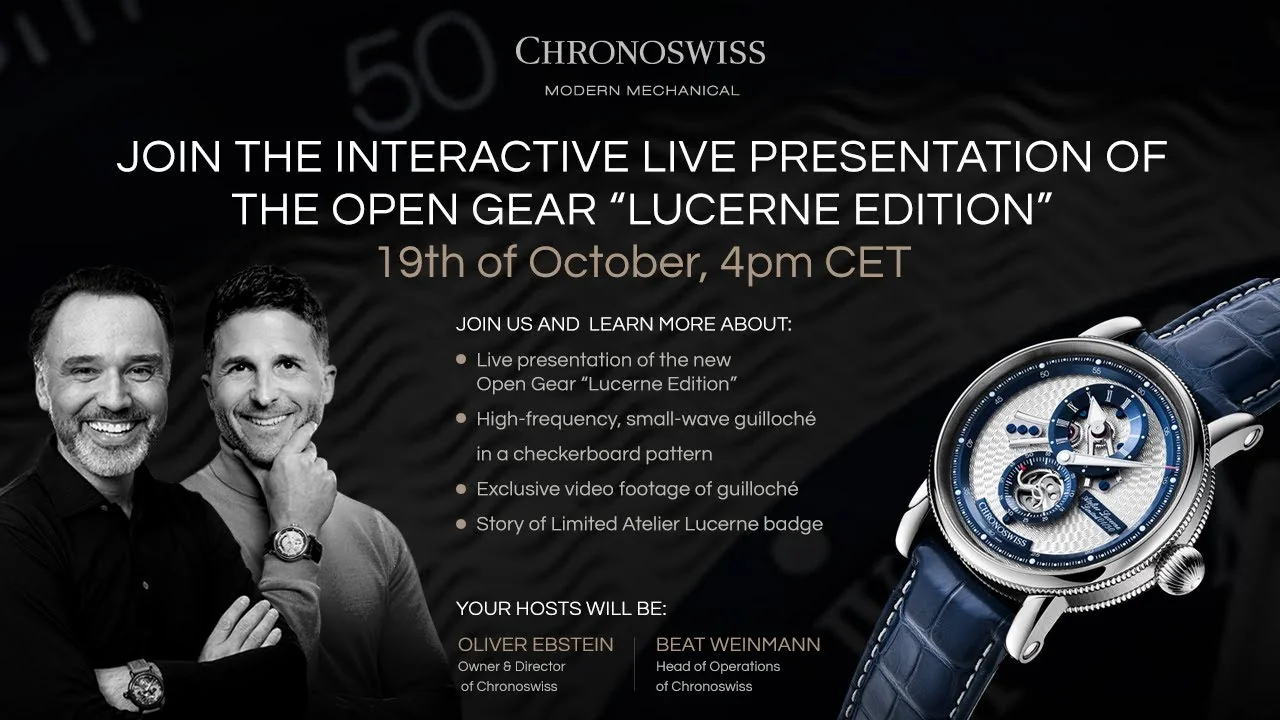 CHRONOSWISS - Exploring the Open Gear “Lucerne Edition” by CHRONOSWISS