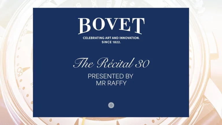 BOVET - The BOVET Récital 30: A Masterpiece of Time and Heritage