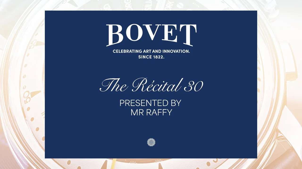BOVET - The BOVET Récital 30: A Masterpiece of Time and Heritage
