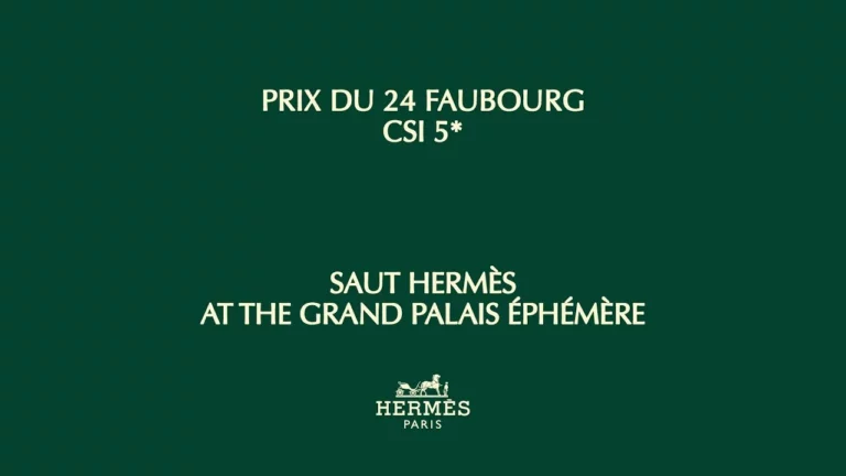 HERMÈS - The Elegance of Saut Hermès 2023 at the Grand Palais Éphémère