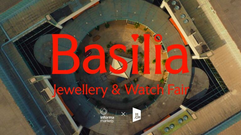 Basilia Jewellery & Watch Fair aerial campaign visual at Messe Basel