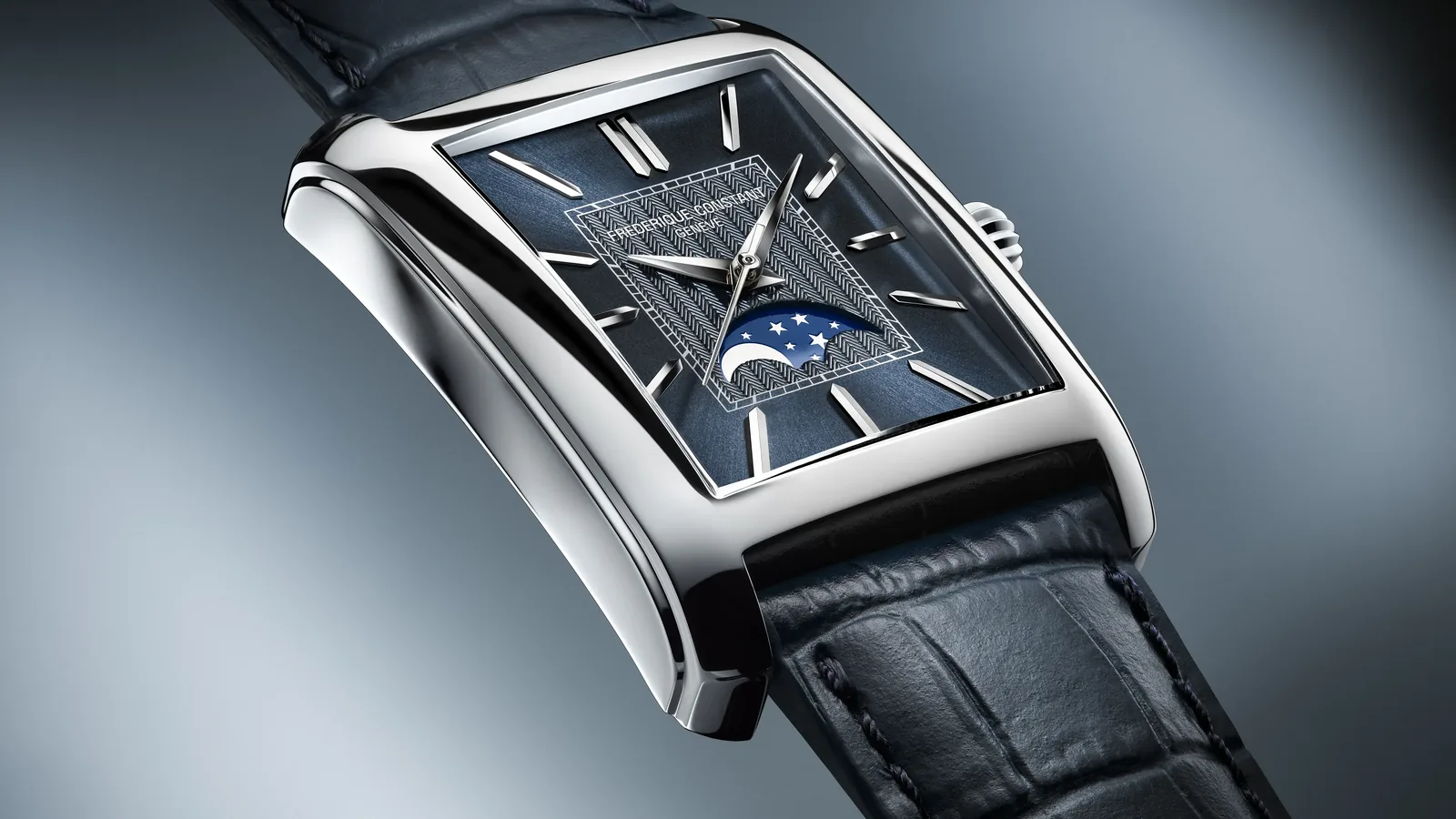 FREDERIQUE CONSTANTS - The first ever Moonphase for Frederique Constants Classics Carree Automatic